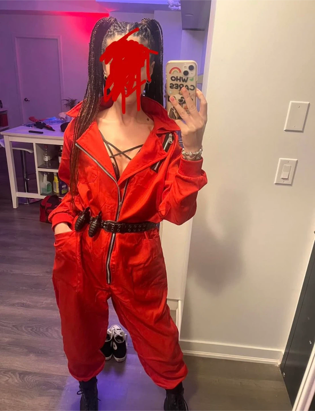 Money Heist LCDP Halloween Costume+Mask–One Size / Adjustable - photo 4