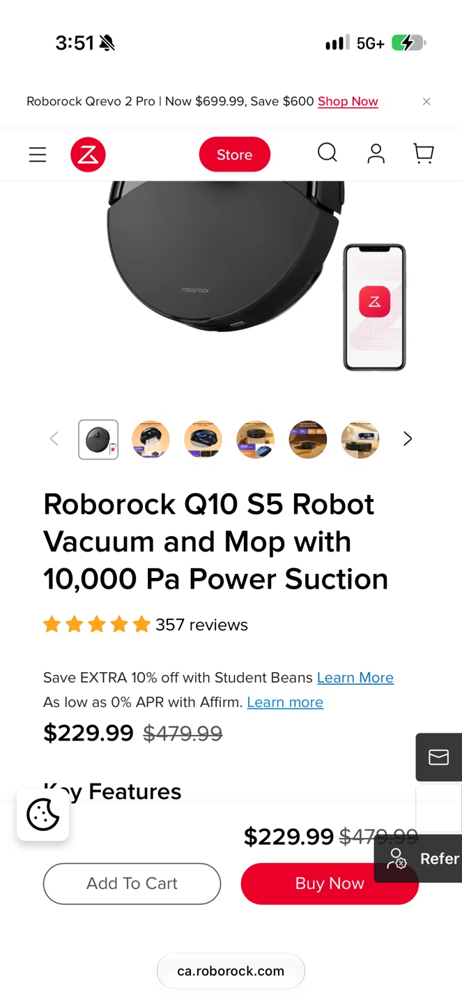 Roborock Q10 S5 Robot Vacuum & Mop - photo 3