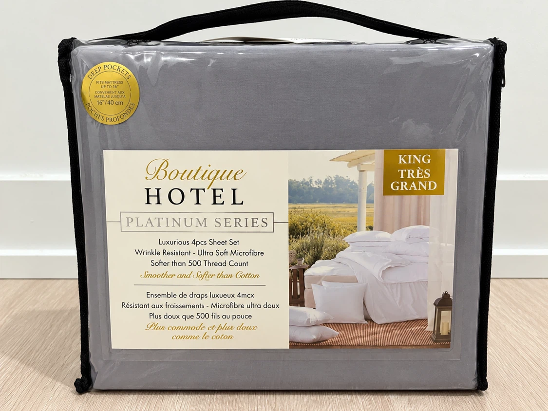 NEW Boutique Hotel Platinum Series King Sheet Set - photo 2