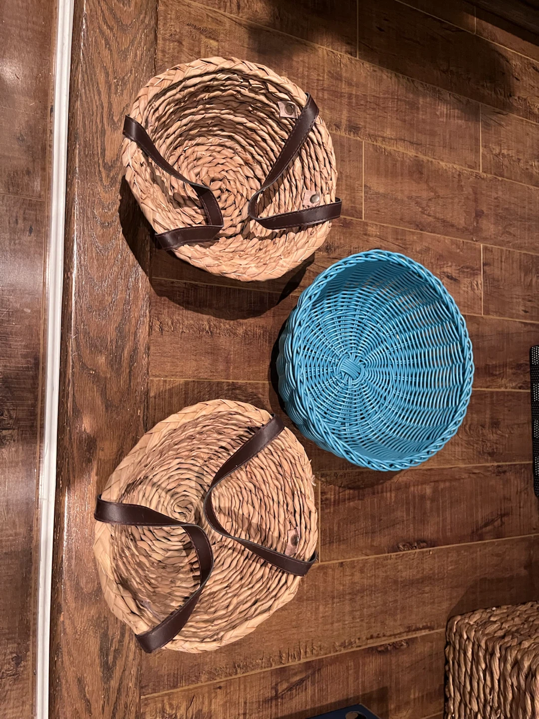 Set of Three Woven Baskets