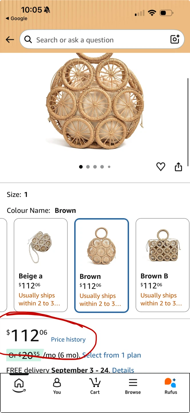 Boho Woven Straw Handbag – Round Rattan Style Bag - photo 2