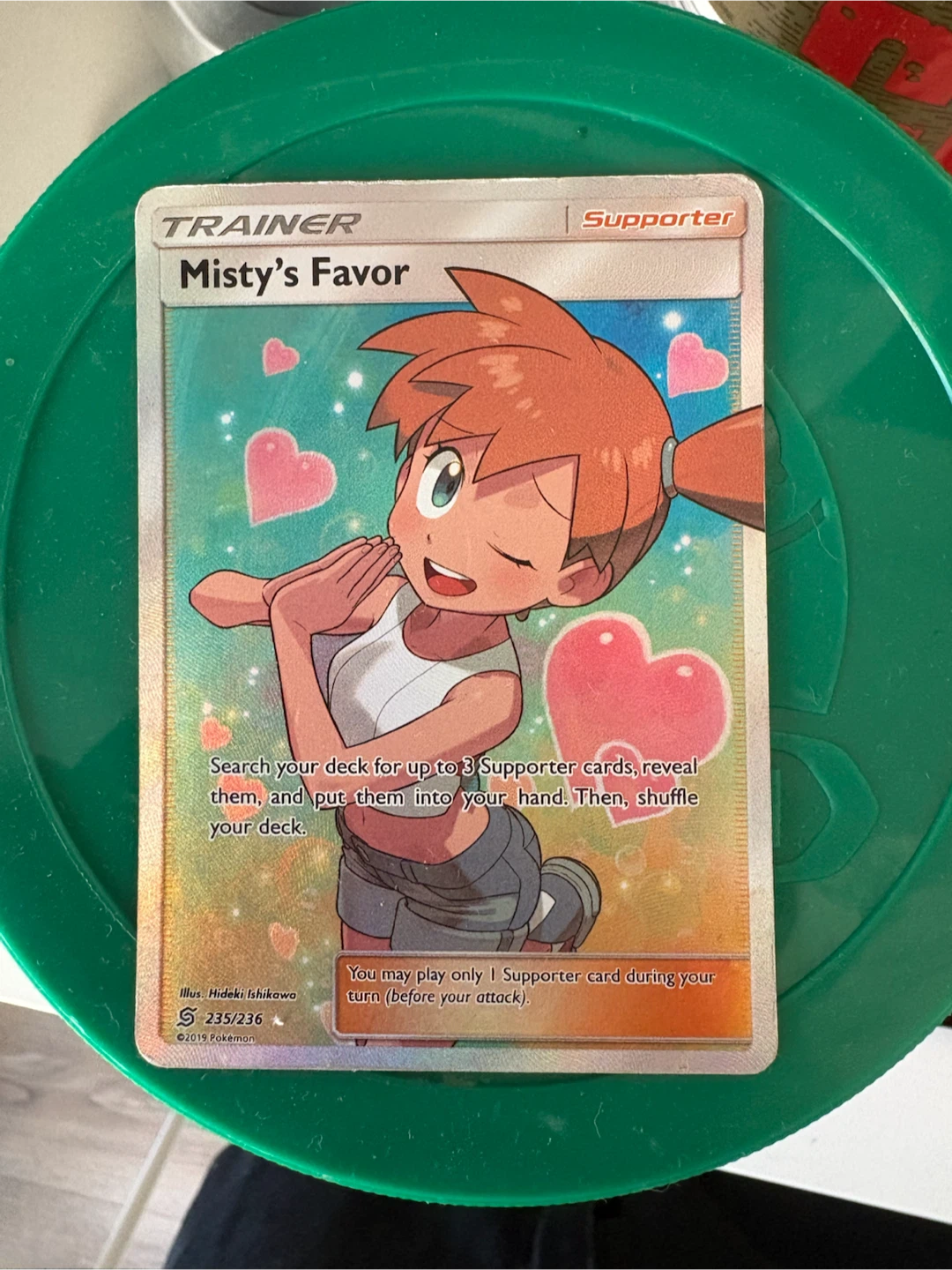 Pokemon Misty's Favor Full Art Trainer Card