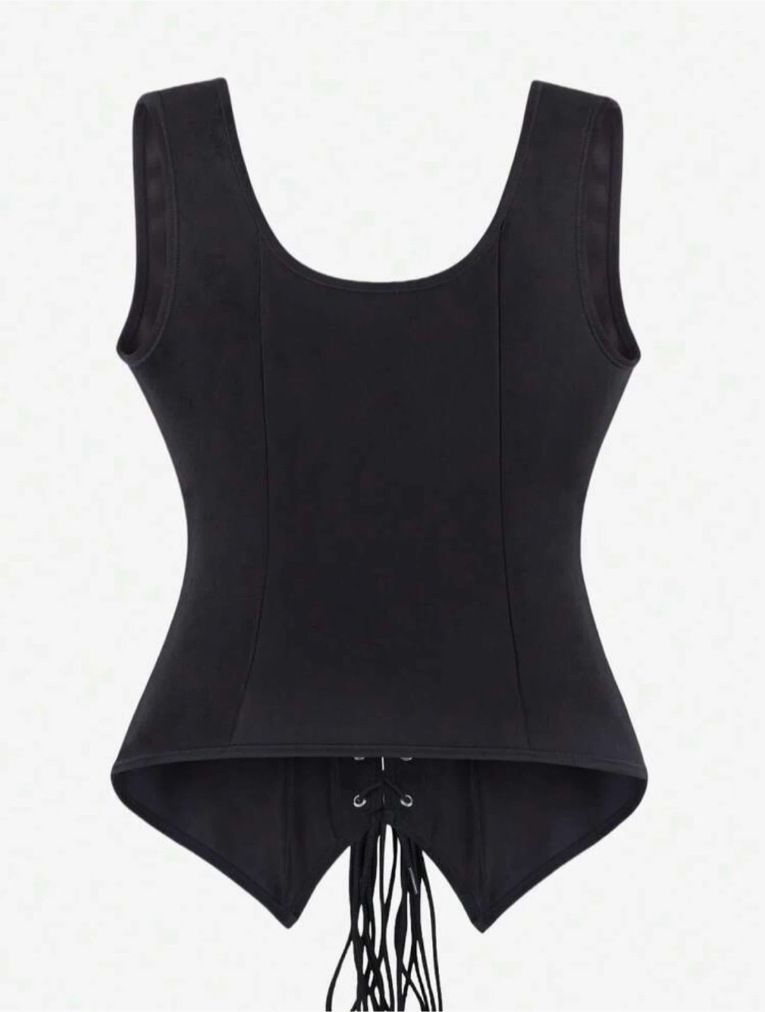 Black Lace-Up Corset Top – Sizes S & M - photo 3