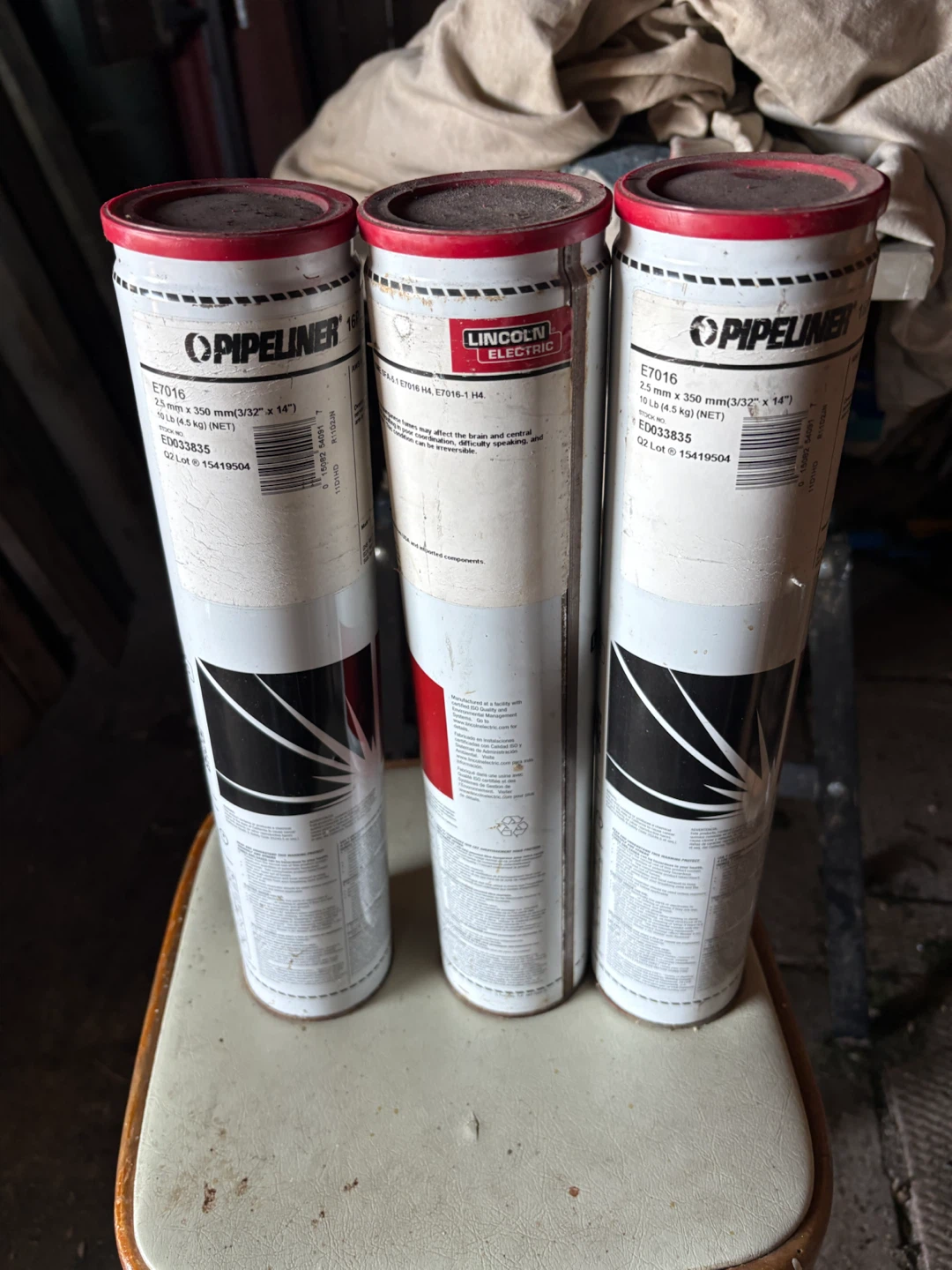 Lincoln electric E7016 Welding rods.