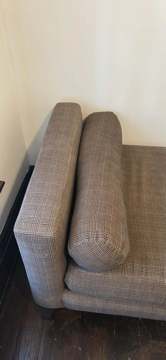 Plaid Upholstered Daybed Bench - photo 3