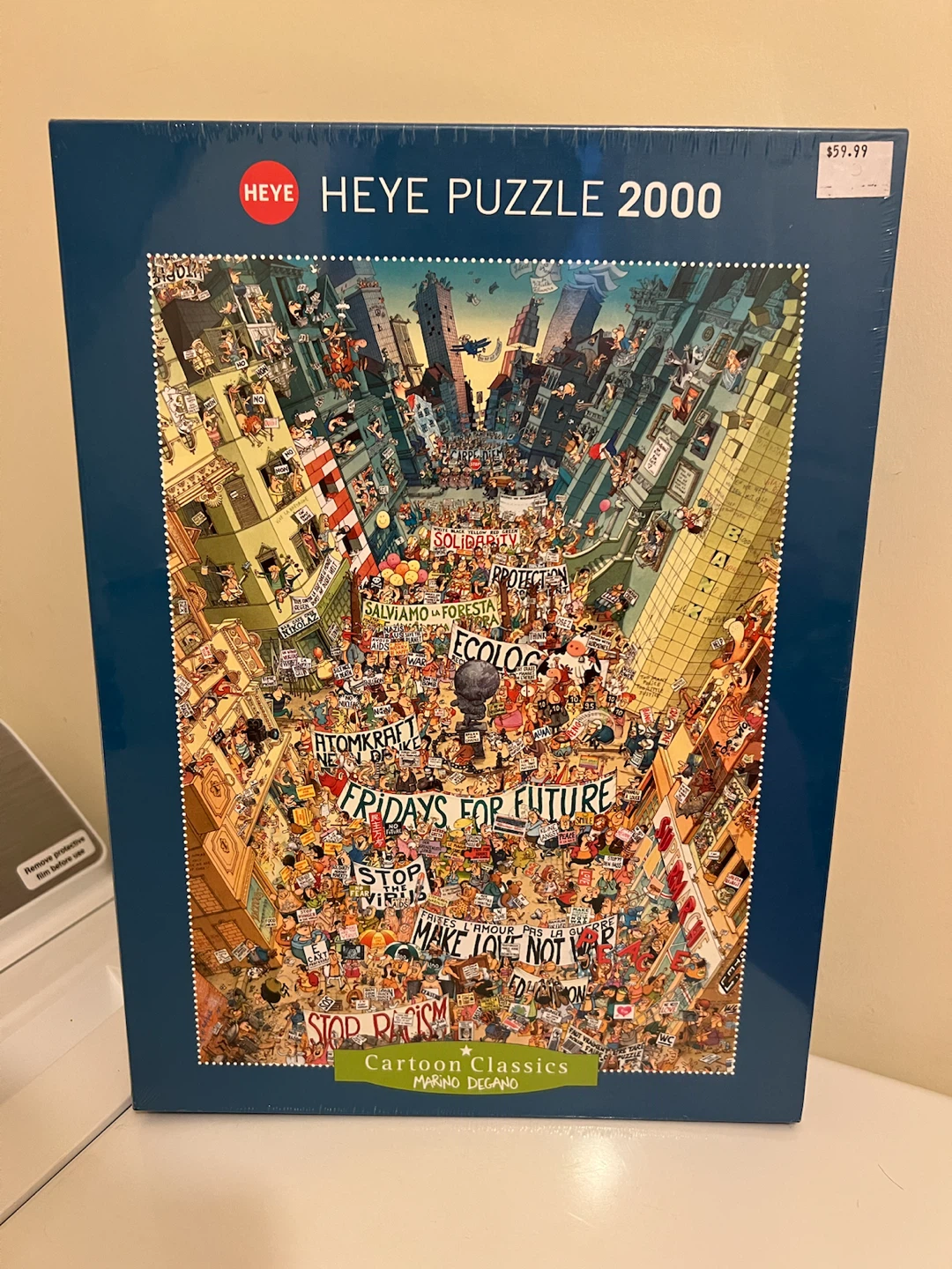 Heye Cartoon Classics Protest 2000-Piece Puzzle