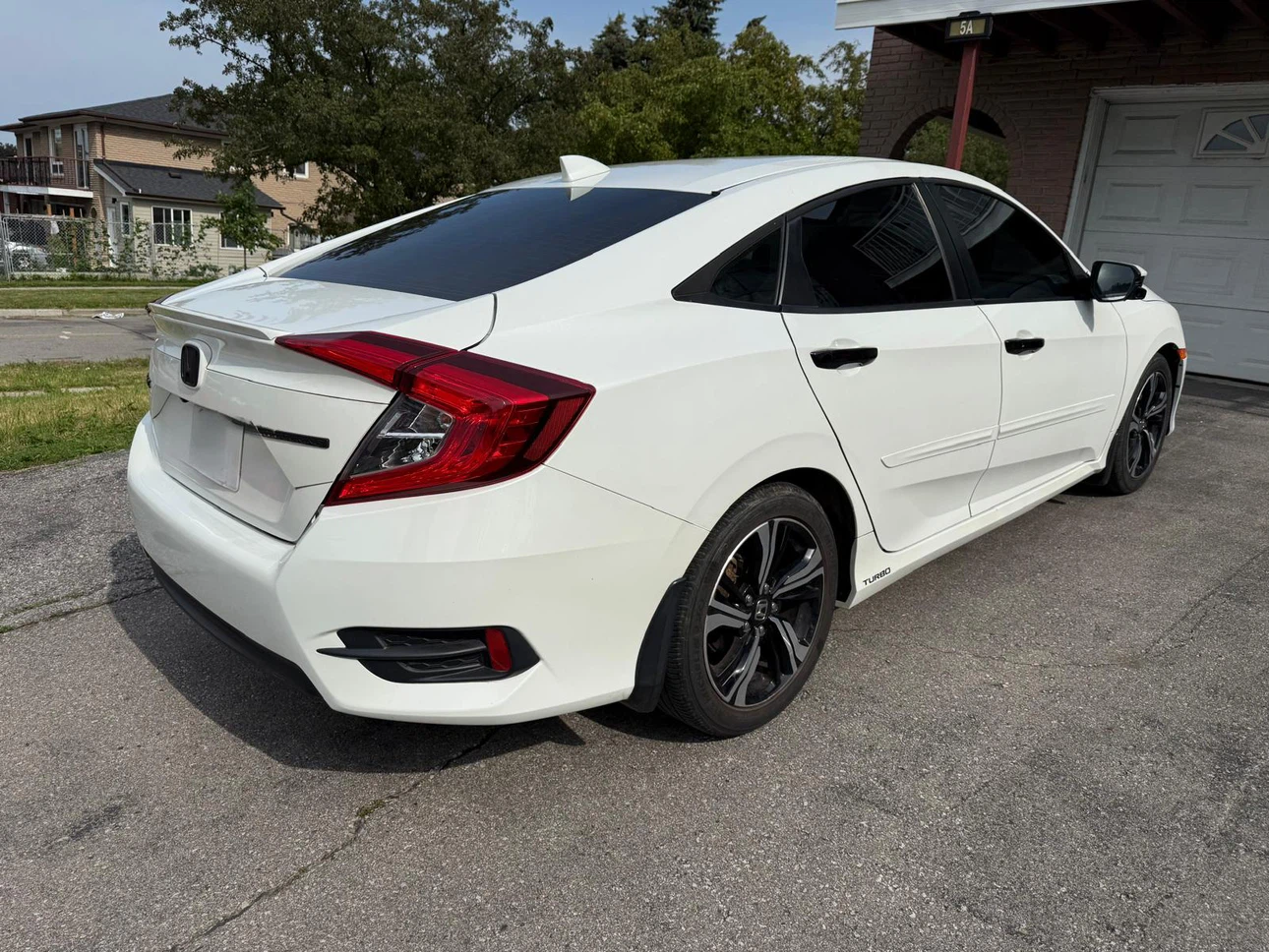 White Honda Civic Turbo Sedan - photo 2