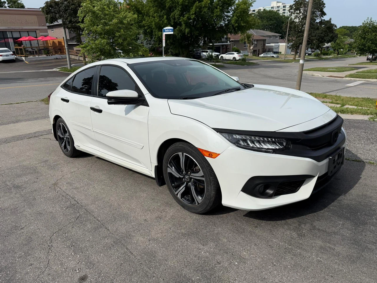 White Honda Civic Turbo Sedan - photo 4