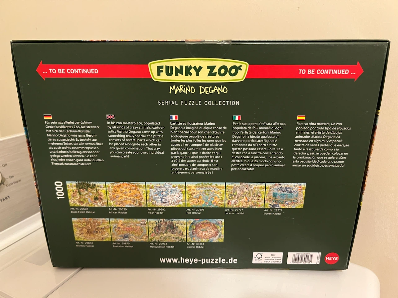 Heye Funky Zoo Cosmic Habitat 1000-Piece Puzzle - photo 2
