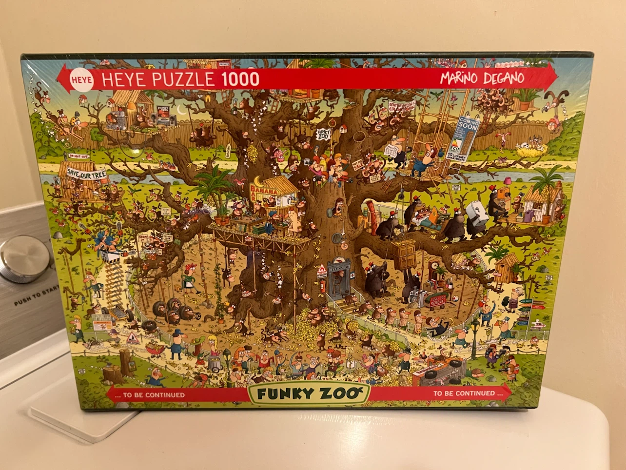 Heye Funky Zoo Monkey Habitat 1000 Piece Puzzle
