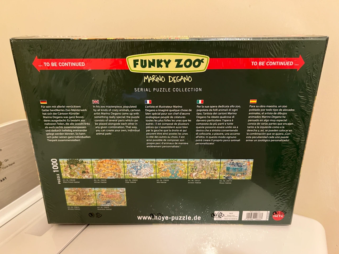 Heye Funky Zoo Monkey Habitat 1000 Piece Puzzle - photo 2