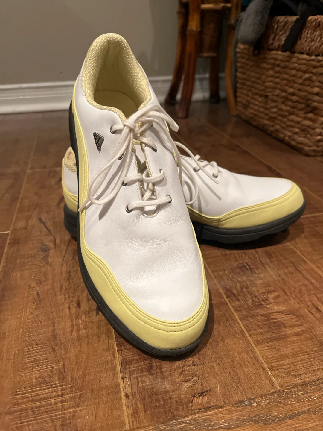 Adidas Golf Shoes White and Yellow women’s size 7 - photo 2