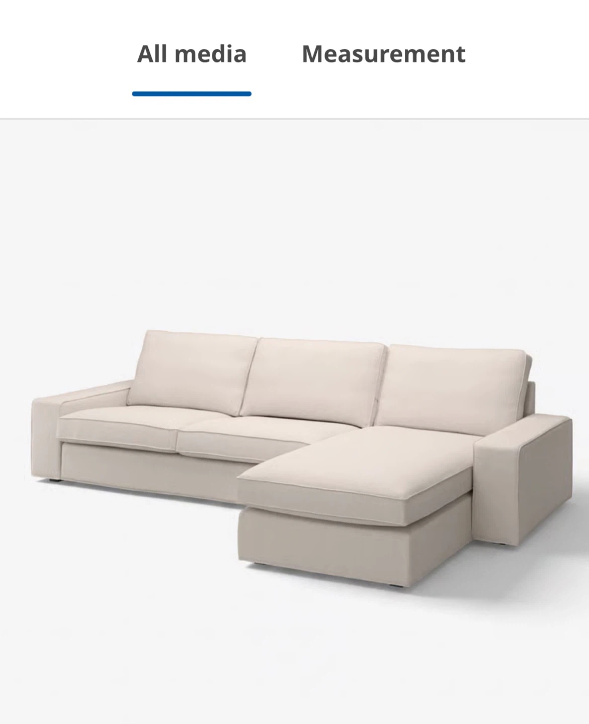 IKEA Kivik Sectional Sofa with Chaise - photo 3