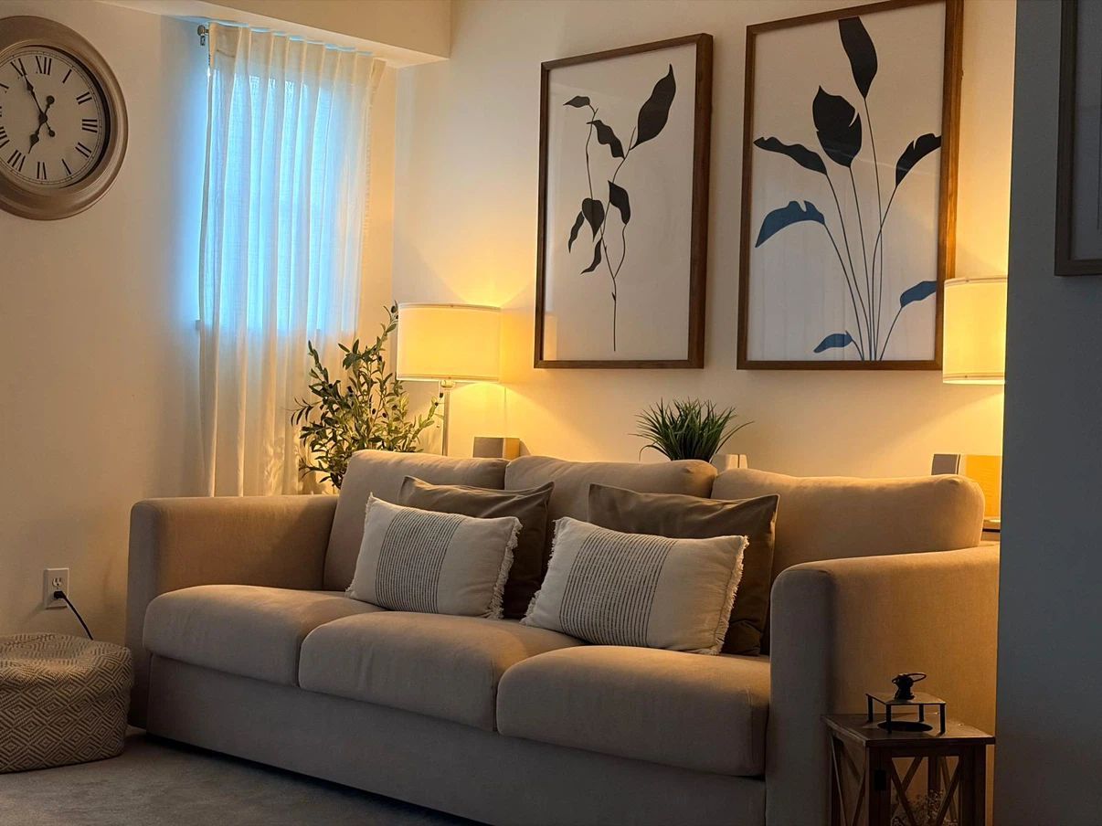 IKEA three-seat sofa, light beige - photo 2