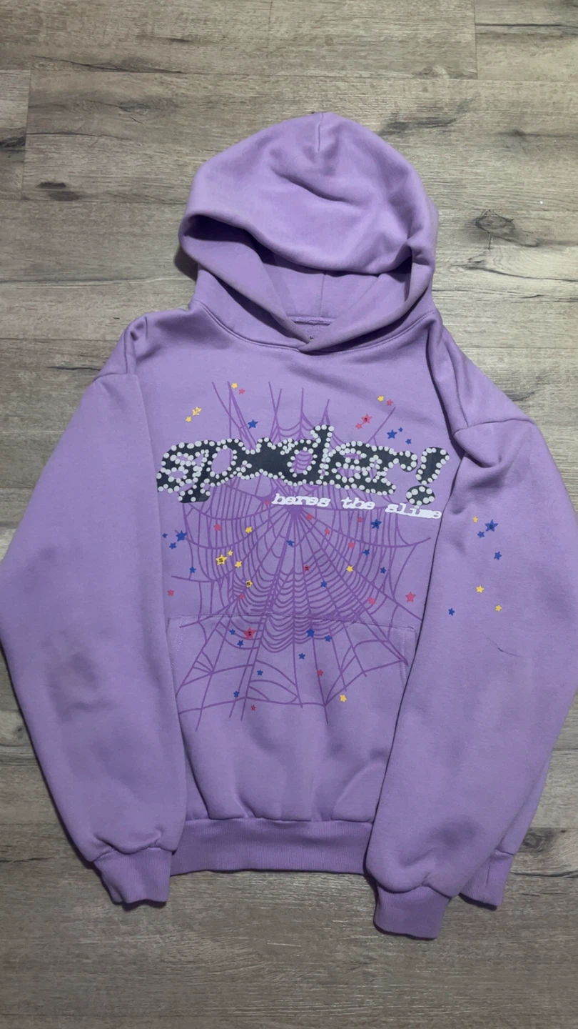 SP5DER Hoodie Purple Size M
