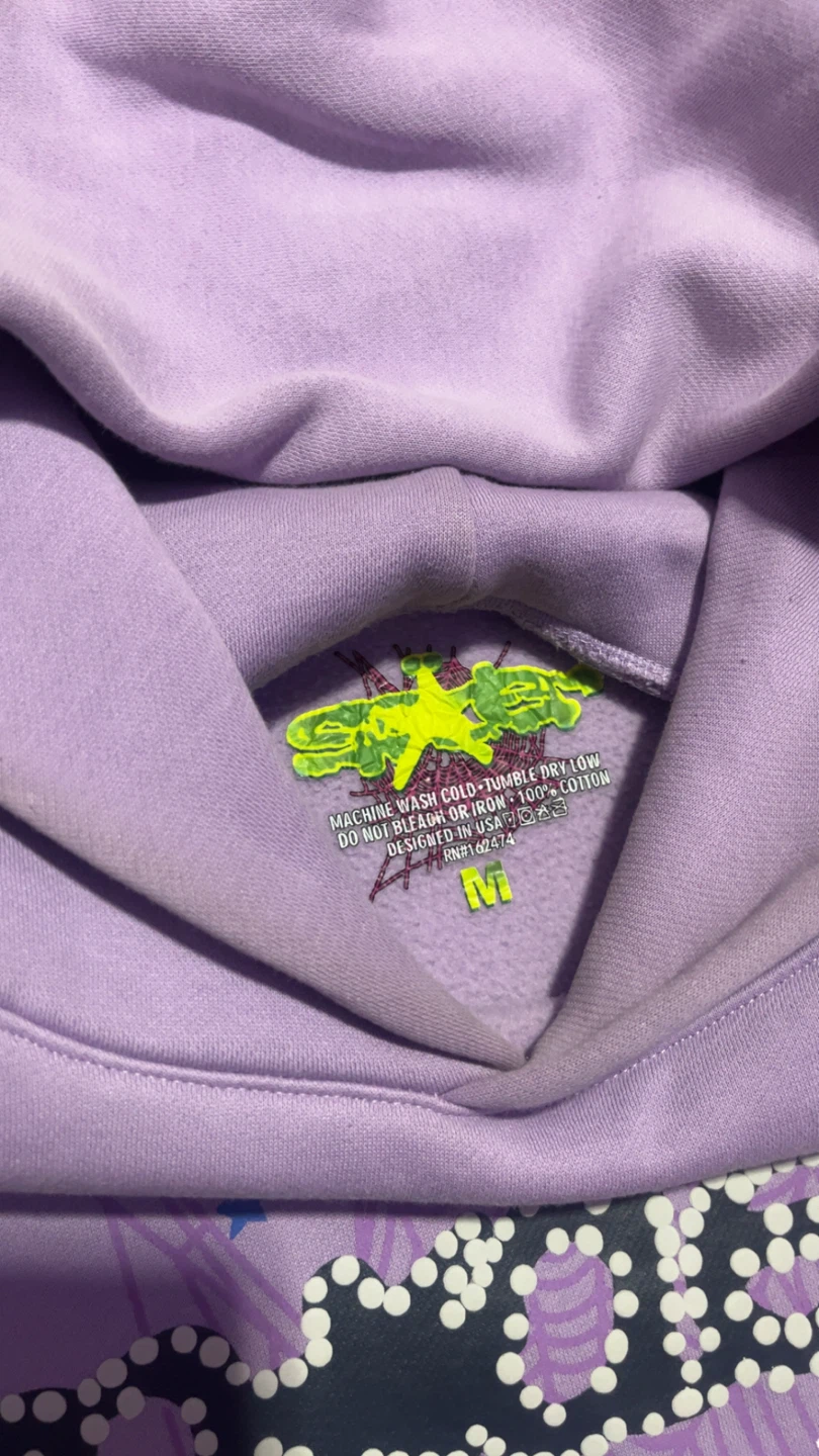 SP5DER Hoodie Purple Size M - photo 4