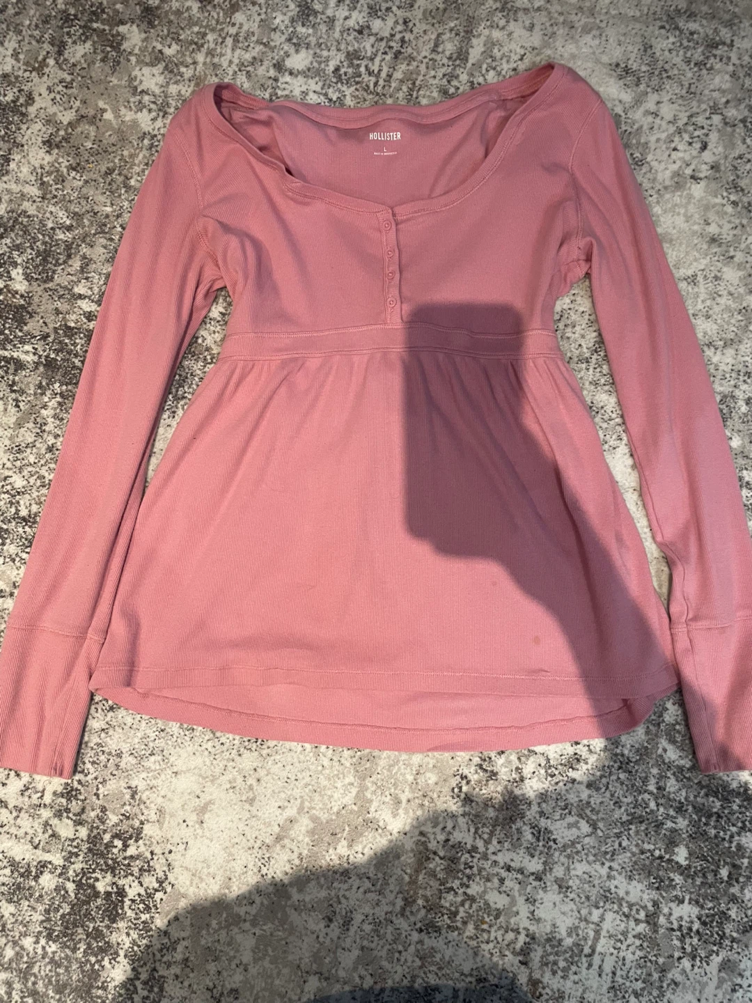 Hollister Tie-Back Henley Babydoll Top