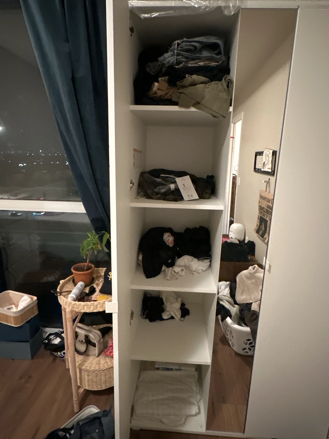 White IKEA VIHALS Wardrobe - photo 2