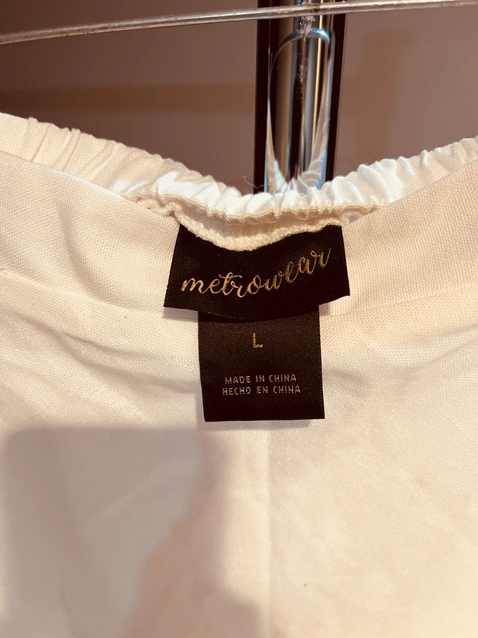 Metrowear White Tiered Skirt Large - photo 2