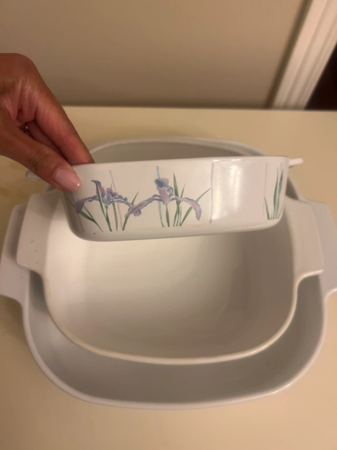 CorningWare shadow Iris Casserole Dish Set - photo 2