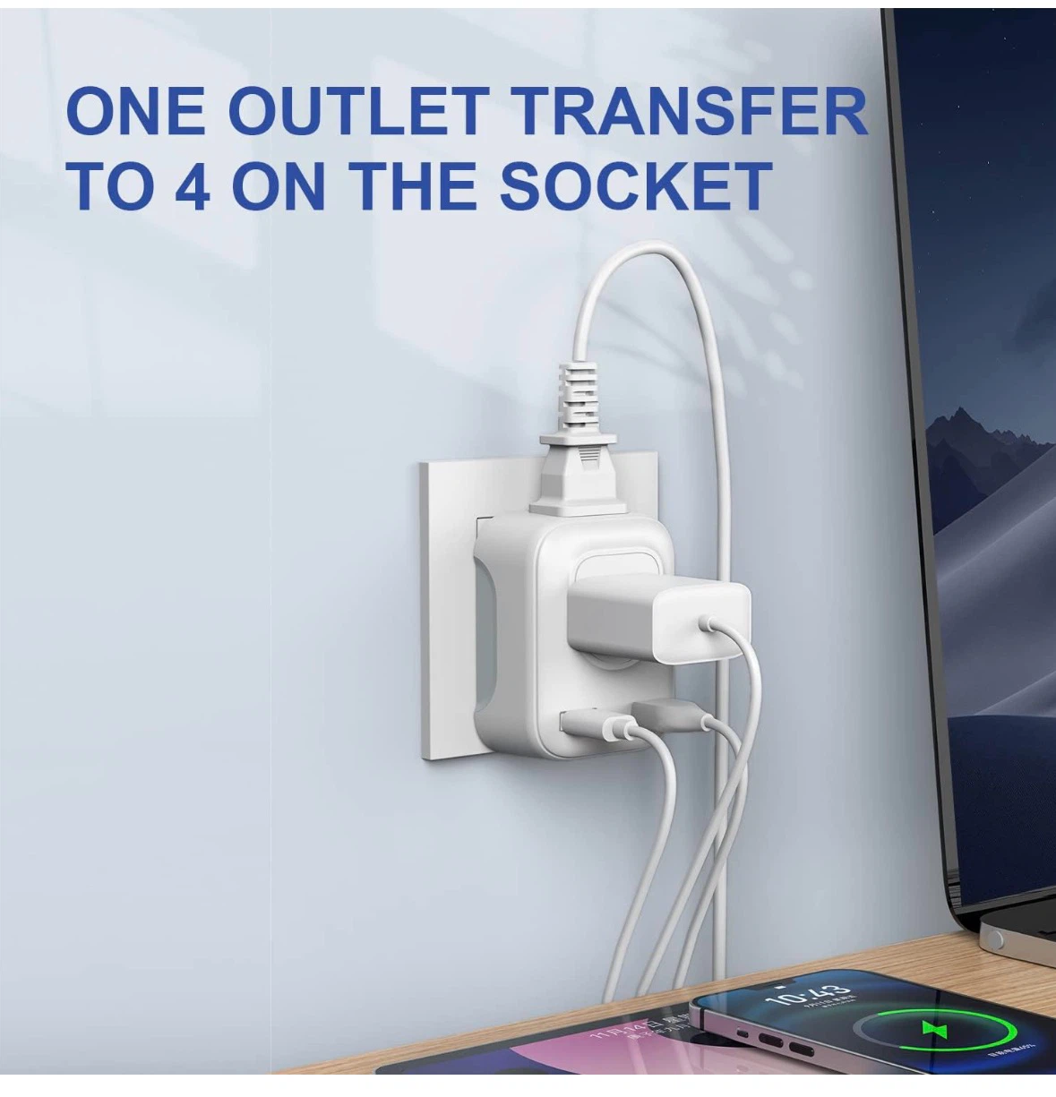 Travel Plug Adapter for type G plug UK to CAN - photo 4