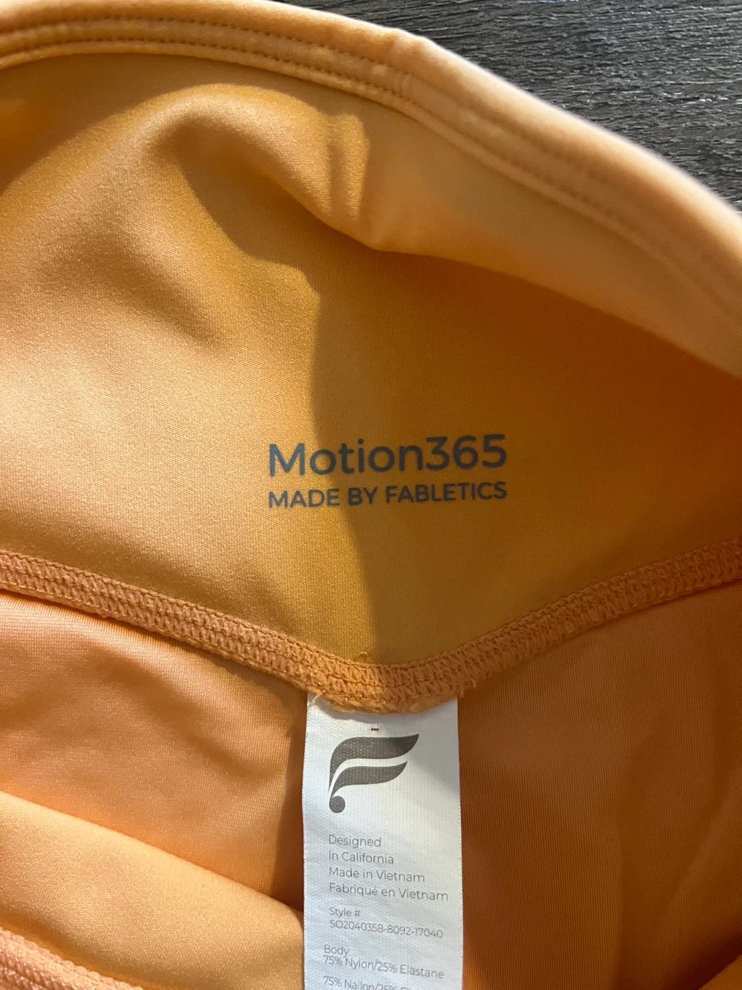 Fabletics Motion365 Orange Athletic Shorts - photo 4