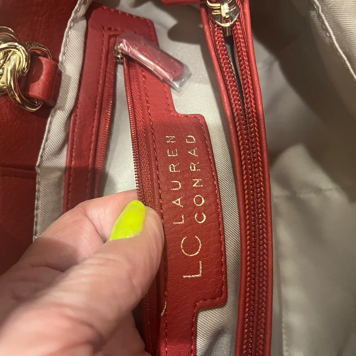 Lauren Conrad Red Handbag - photo 4