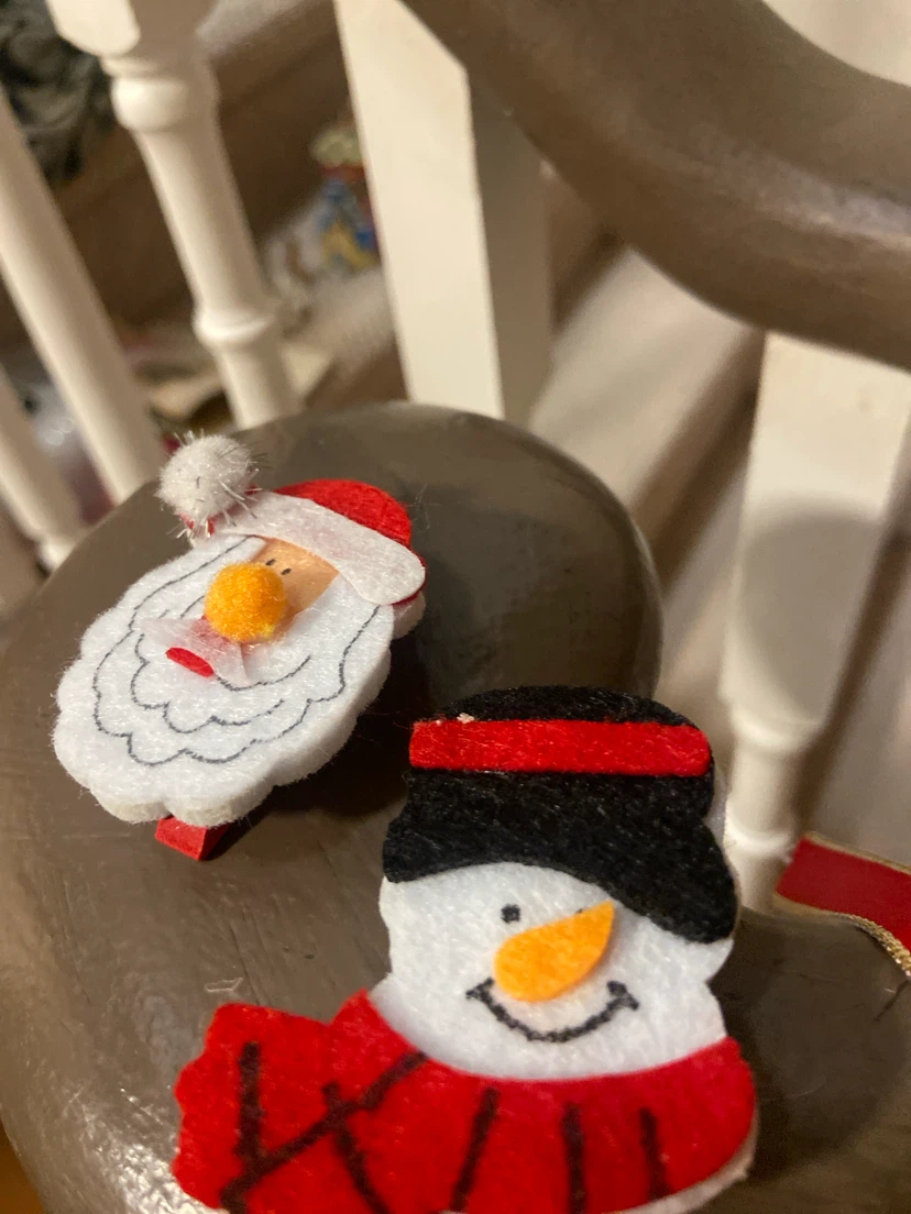 Fabric Christmas Advent Calendar with Snowman - photo 2