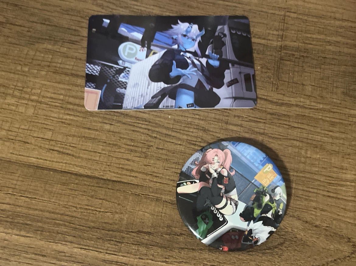 Zenless Zone Zero Character Badge and Card