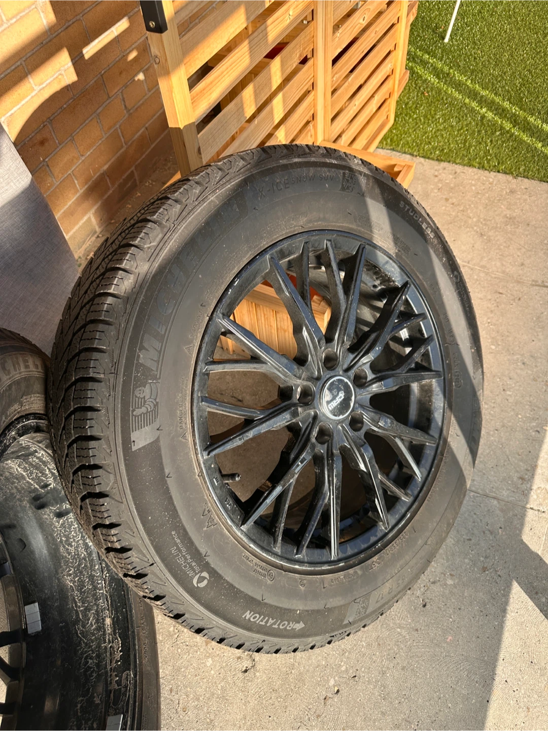 Michelin X-Ice Snow Winter Tires + 17” Black Alloy Wheels - photo 4