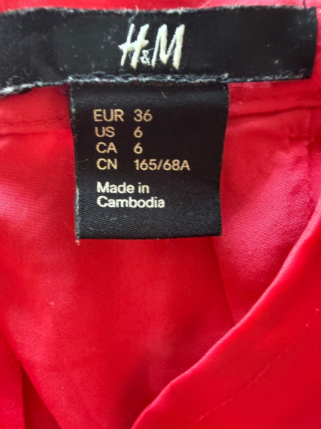 H&M Red Wrap Skirt Size 6 - photo 2