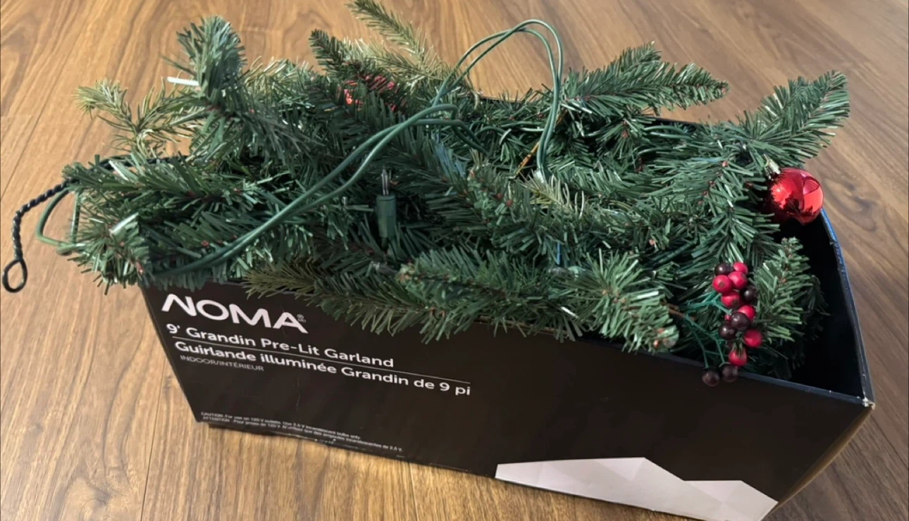 NOMA 9' Grandin Pre-Lit Garland