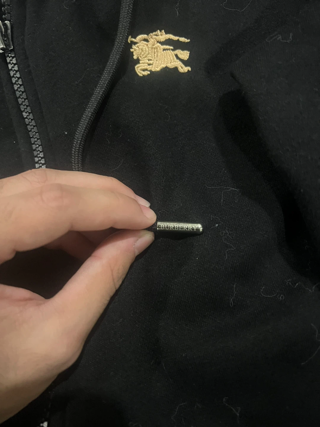 Burberry Black Zip-Up Hoodie - photo 3