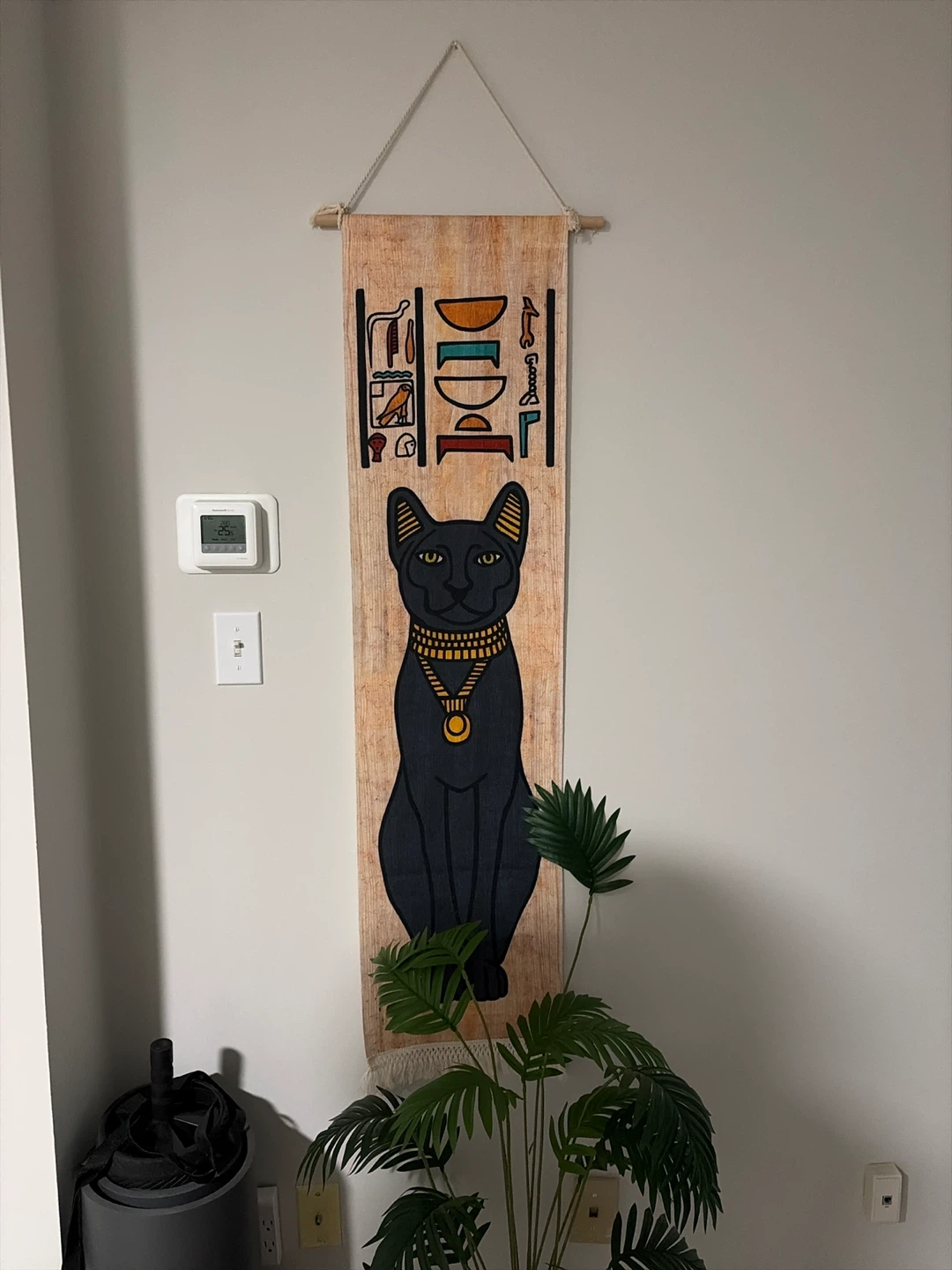 Egyptian Black Cat Wall Hanging Tapestry
