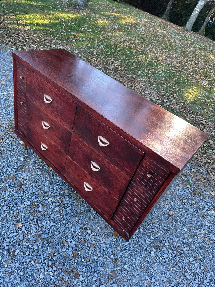 Vintage Knechtel Walnut MCM Dresser (CAN DELIVER) - photo 3