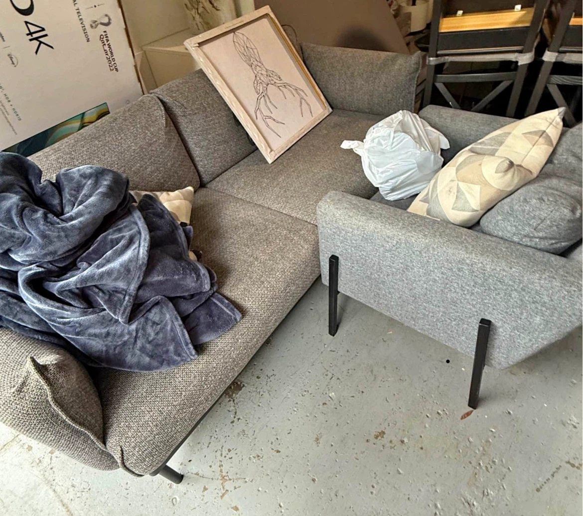 White Coffee Table and Sofa and armchair - photo 2
