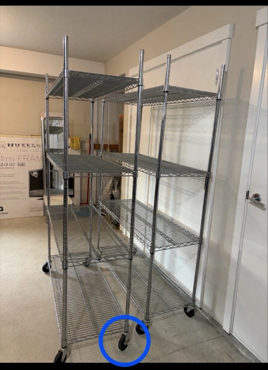2 Costco Chrome Wire Shelving Units - photo 4