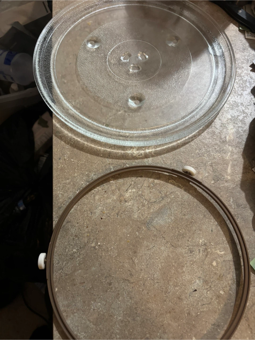 Microwave Glass Tray with Roller Ring - photo 3
