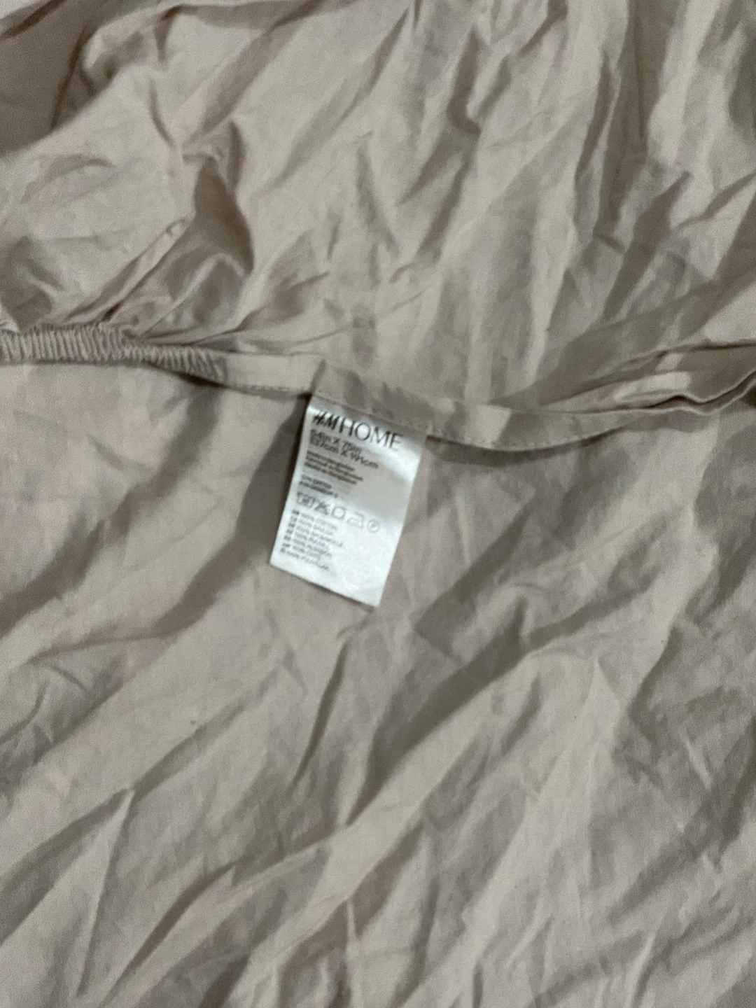 H&M Home Fitted Sheet - Beige - photo 2