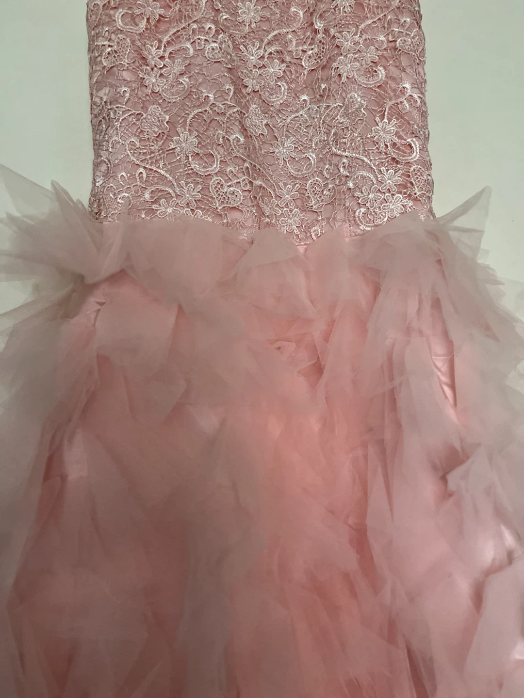 Pink Lace and Tulle Formal Dress - photo 3