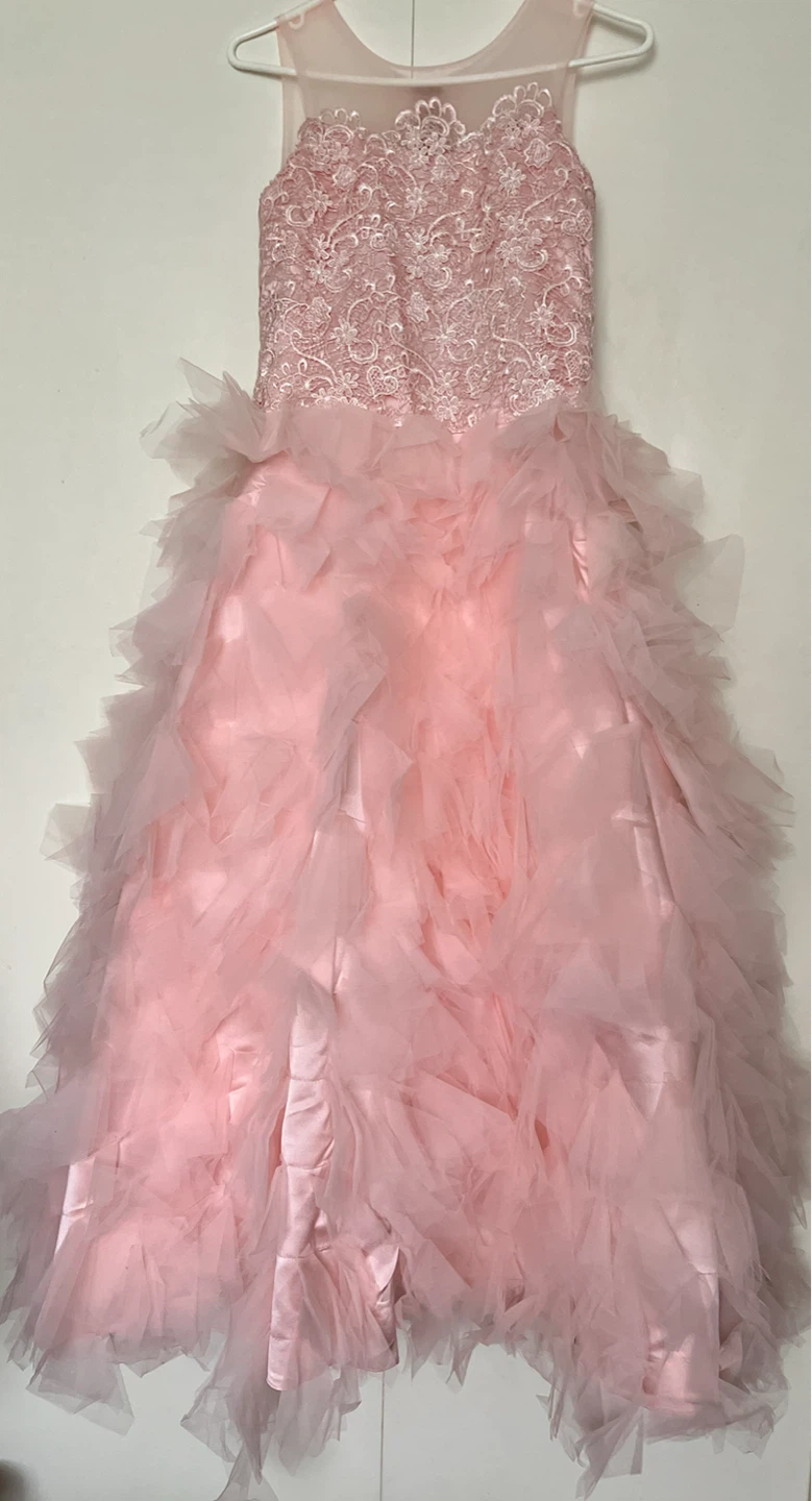 Pink Lace and Tulle Formal Dress - photo 4