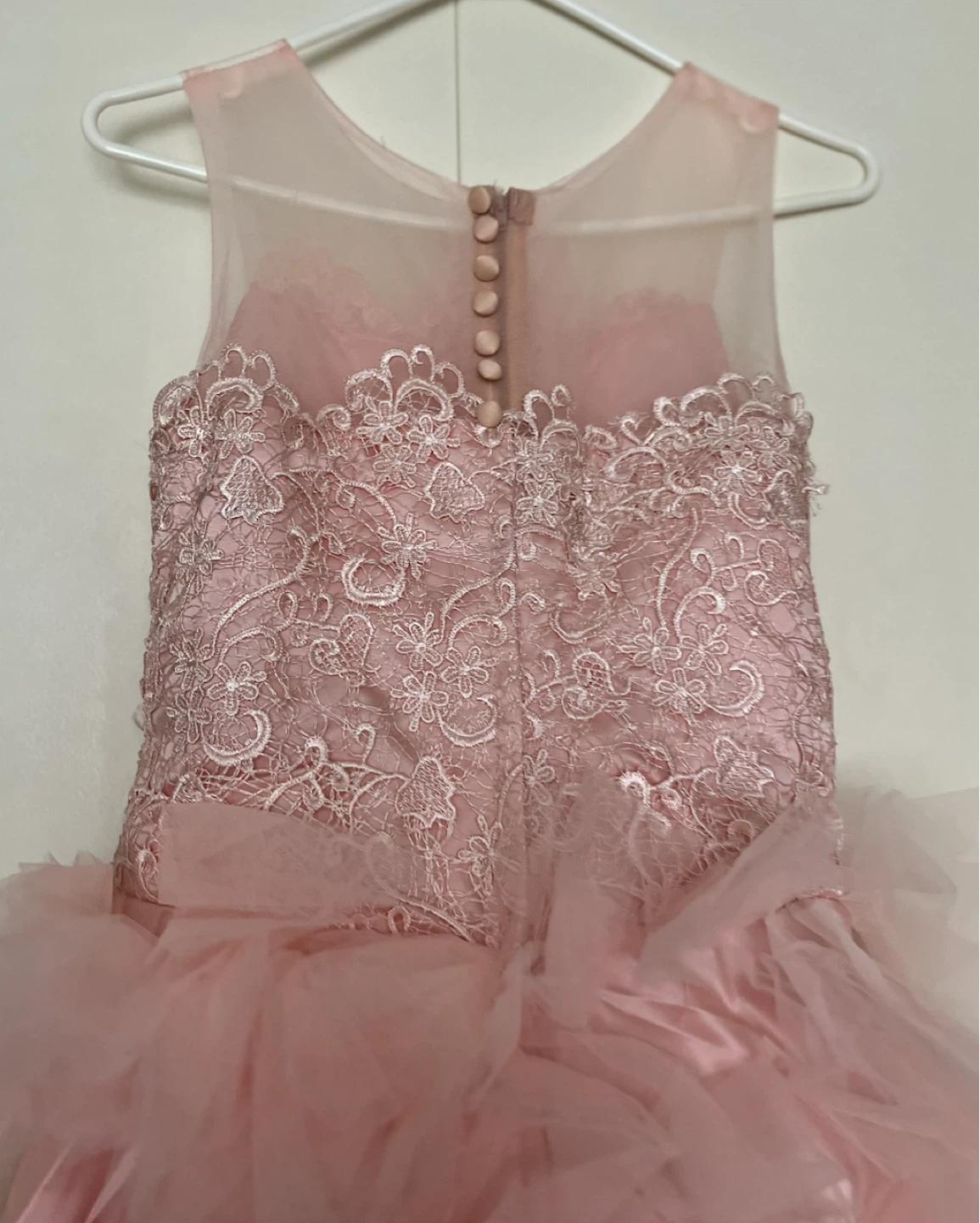 Pink Lace and Tulle Formal Dress - photo 5