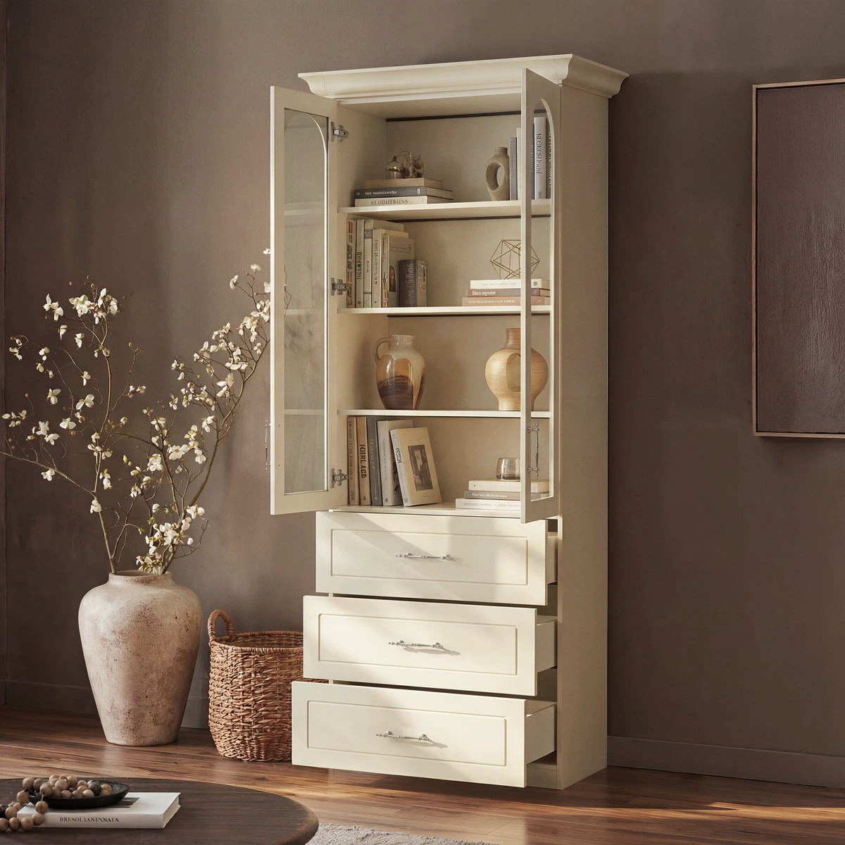 Red Barrel Studio Alderman Bookcase with Glass Doors - photo 5