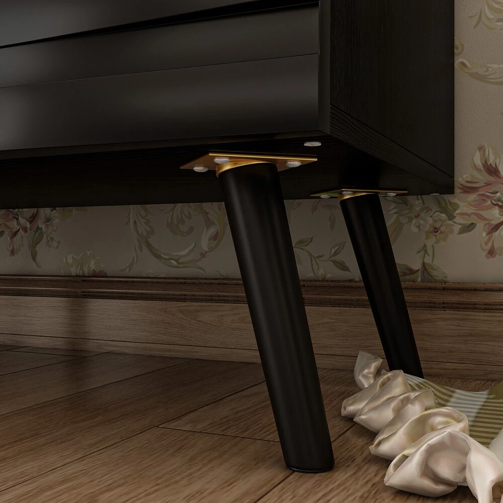 Black sideboard storage cabinet - photo 3