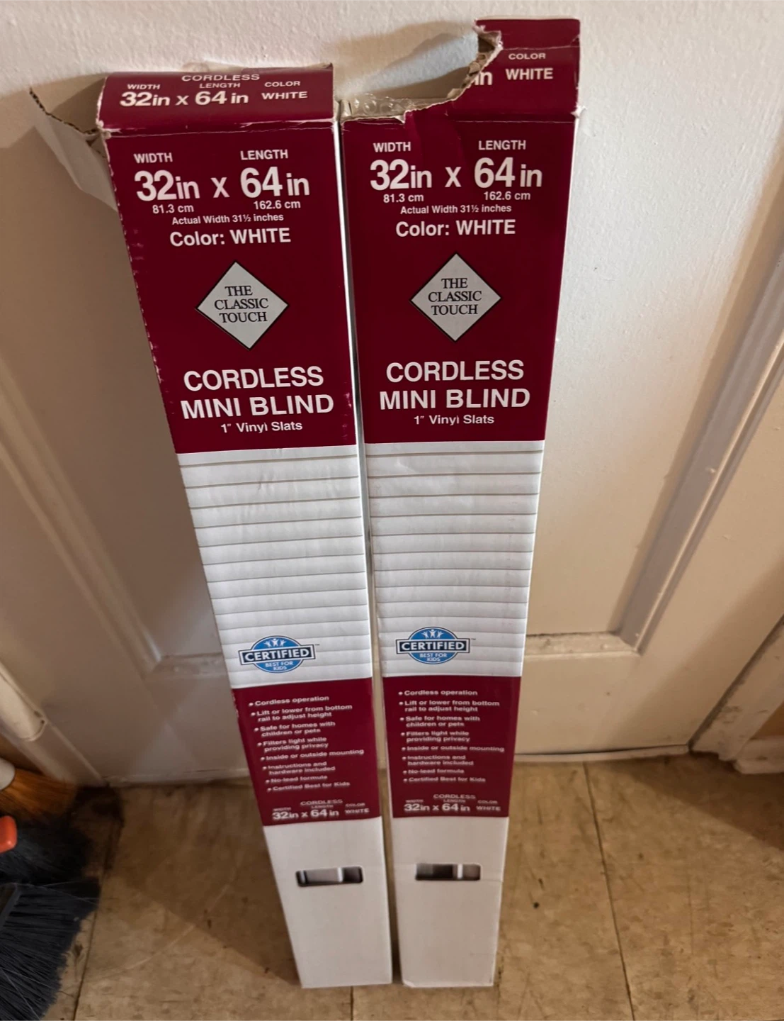 Cordless Mini Blinds 32 x 64