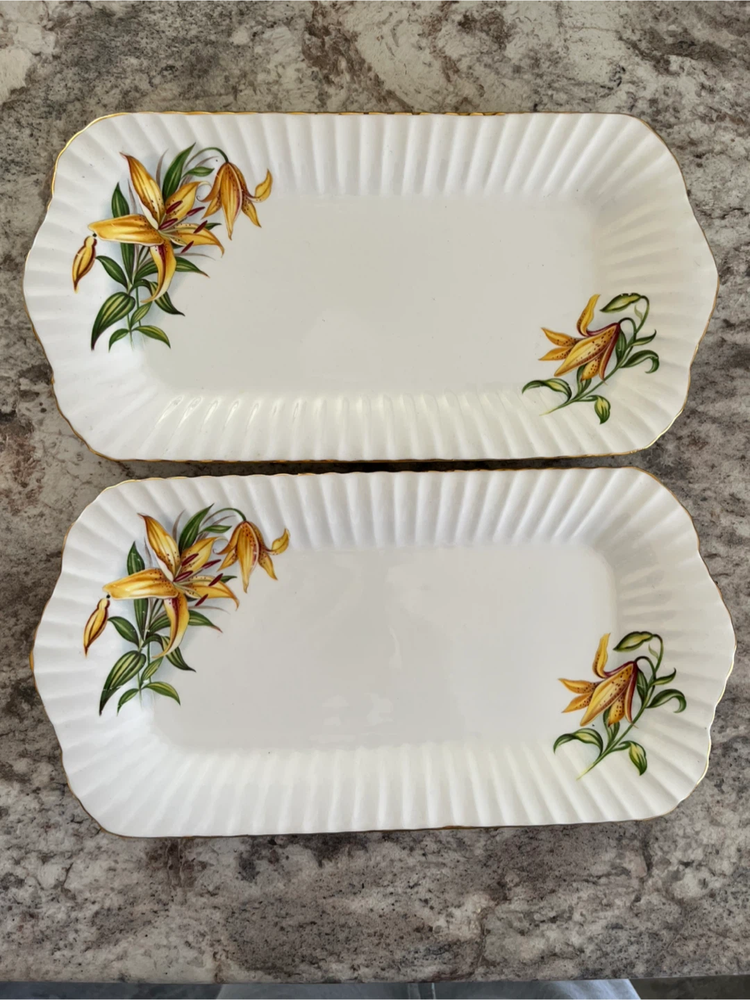 Pair of Vintage Paragon Sandwich Platters