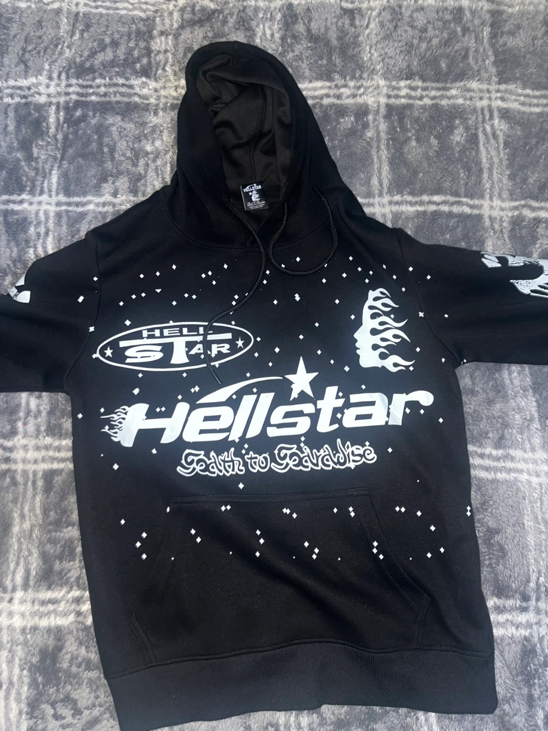 Hellstar Hoodie Black size small - photo 2