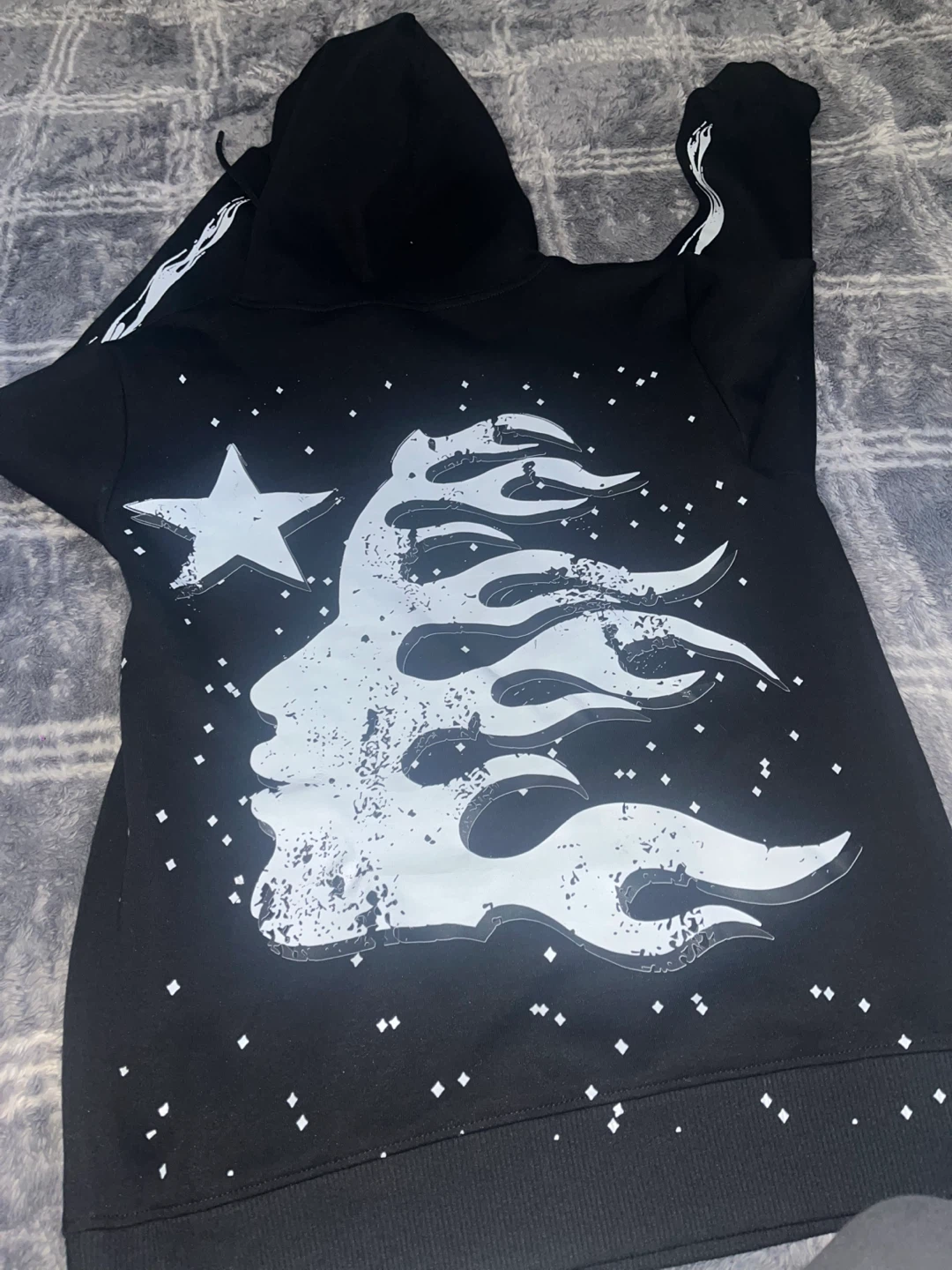 Hellstar Hoodie Black size small - photo 3