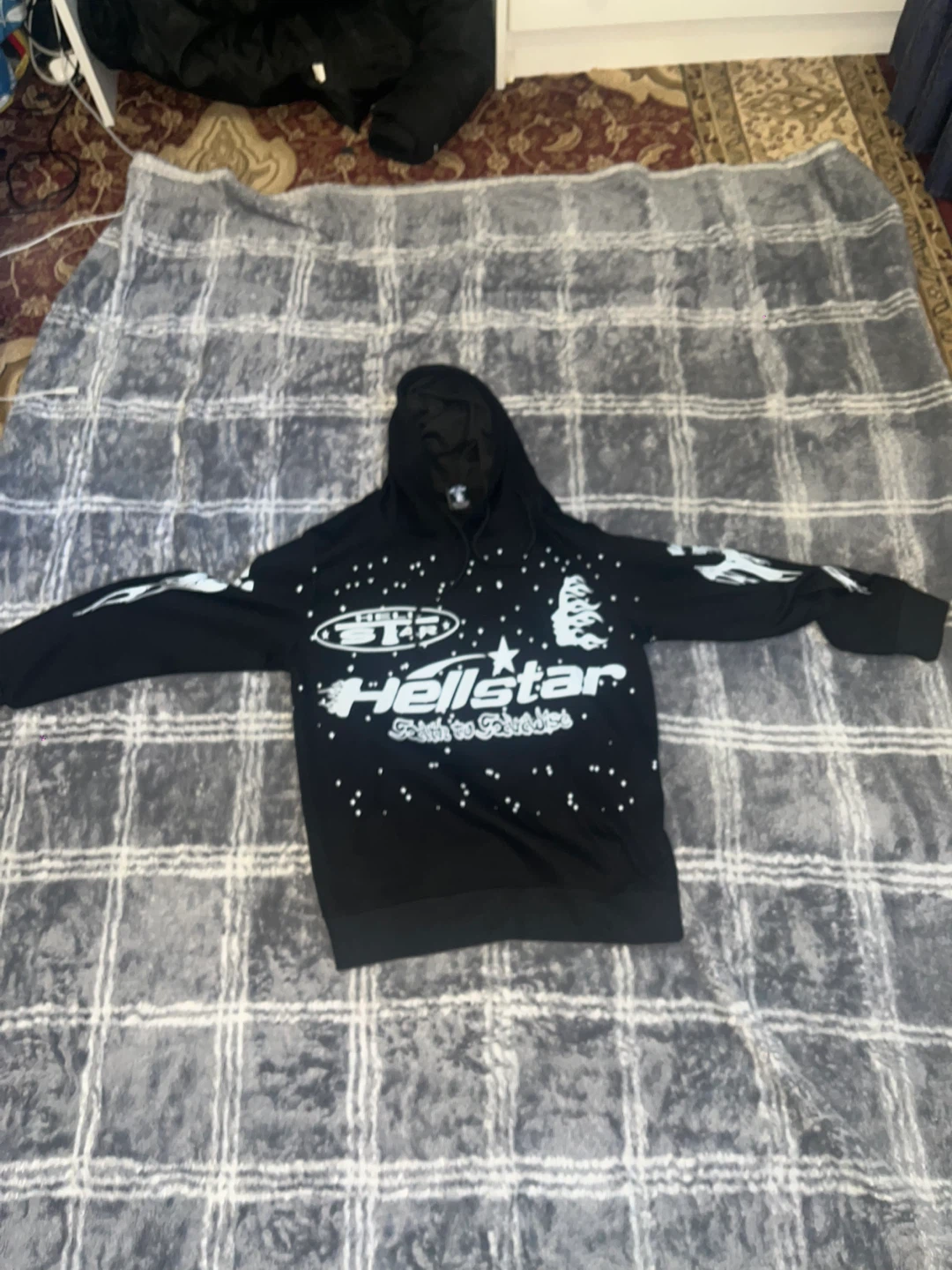 Hellstar Hoodie Black size small - photo 5