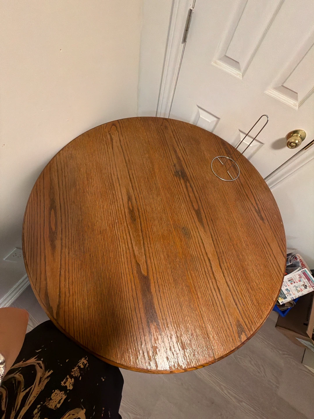 Solid Oak Pedestal Dining Table - photo 2